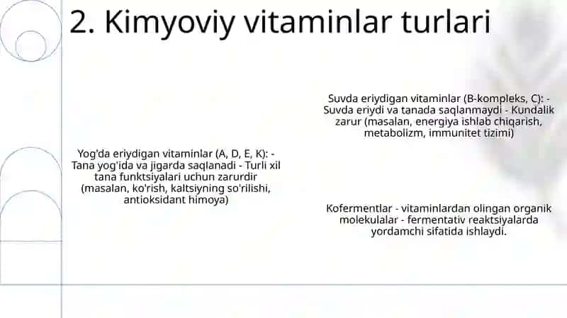 Kimyoviy Vitaminlar 3