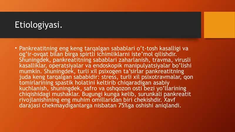 Surunkali pankereatit kasalligi 3