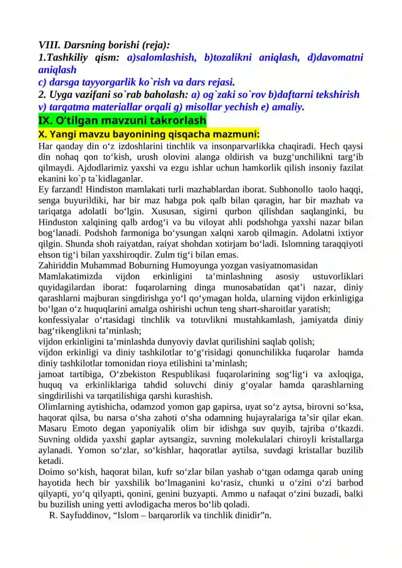 DUNYO DINLARIDA TINCHLIK G`OYASI 3