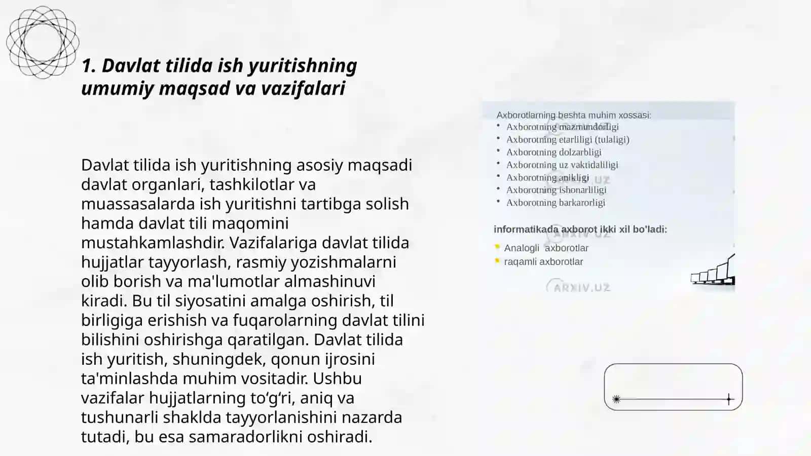 Davlat Tilida Ish Yuritish Fanining Maqsad va Vazifalari 3