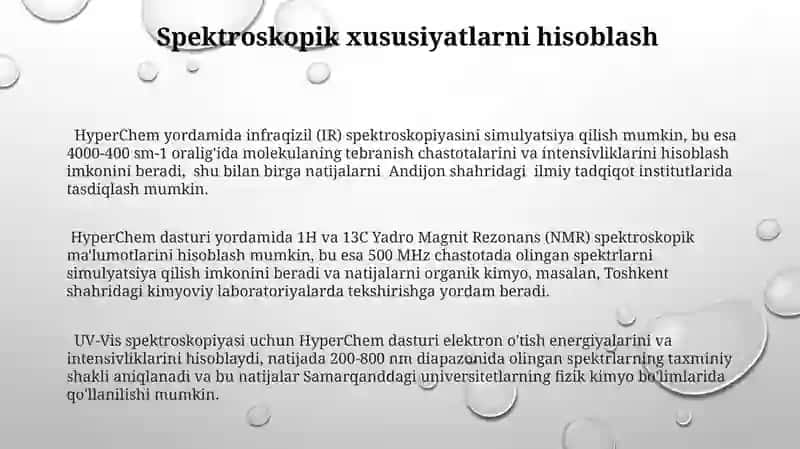 HyperChem dasturi 3