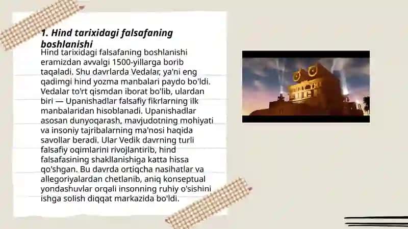 Hindistonda falsafiy fikrlarni paydo bo'lishi 3