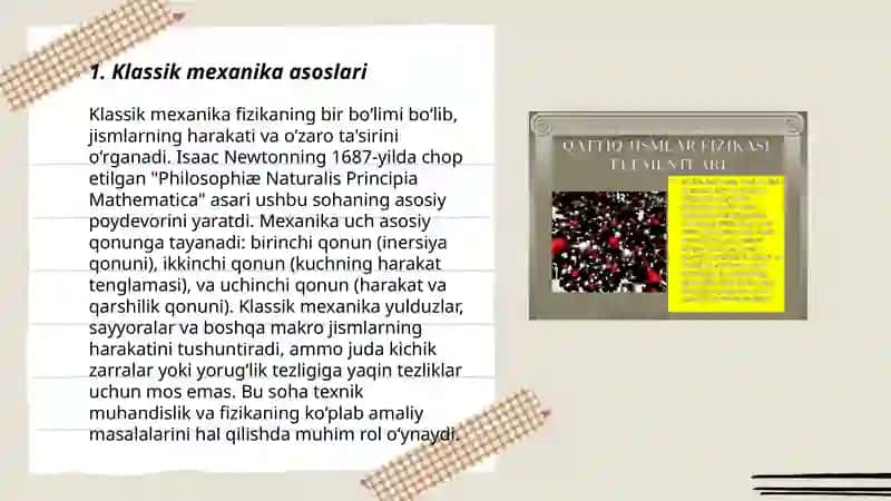 Klassik fizikaning rivojlanish tarixi 3