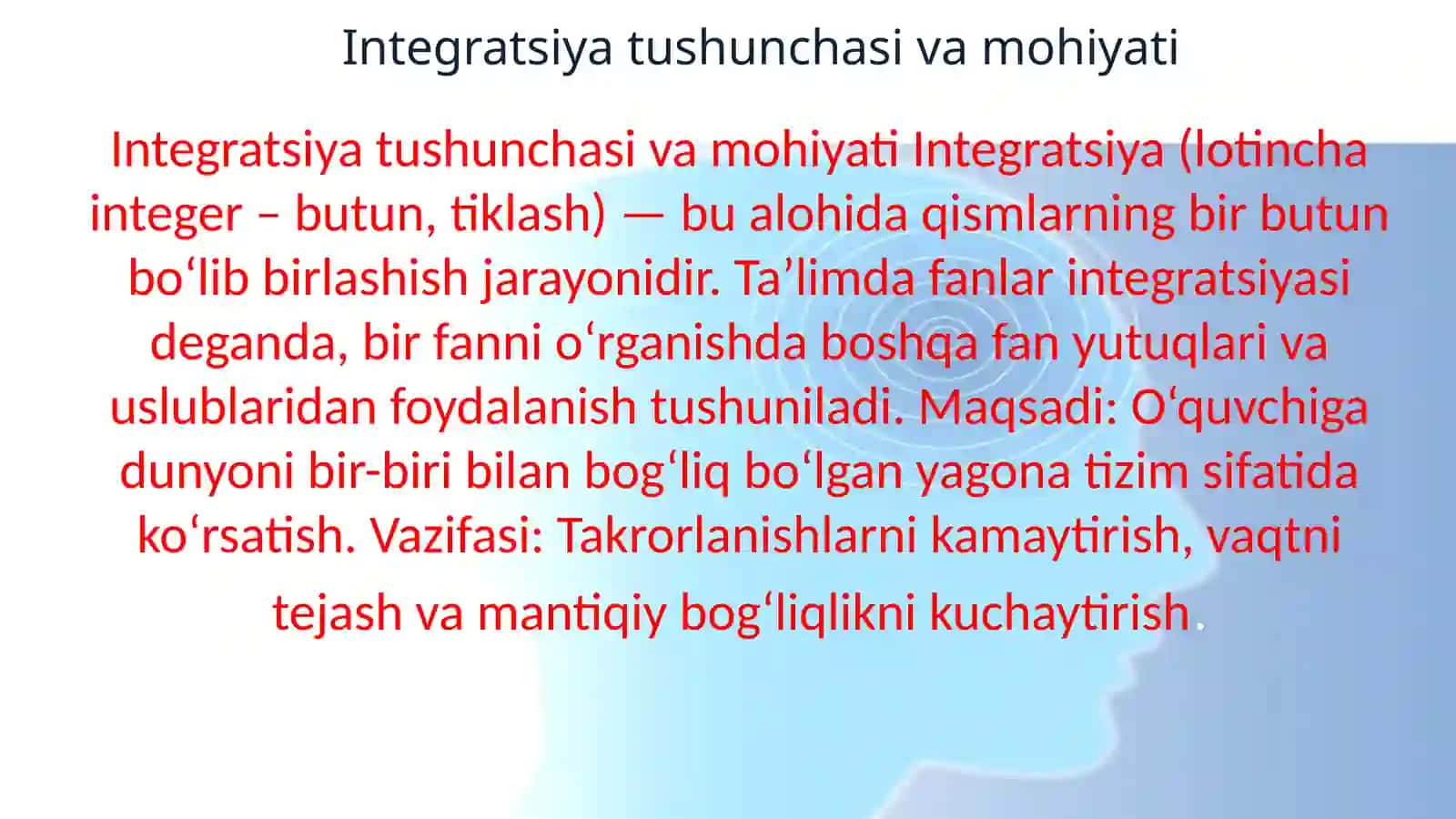 Fan sikllari integratsiyasi 3