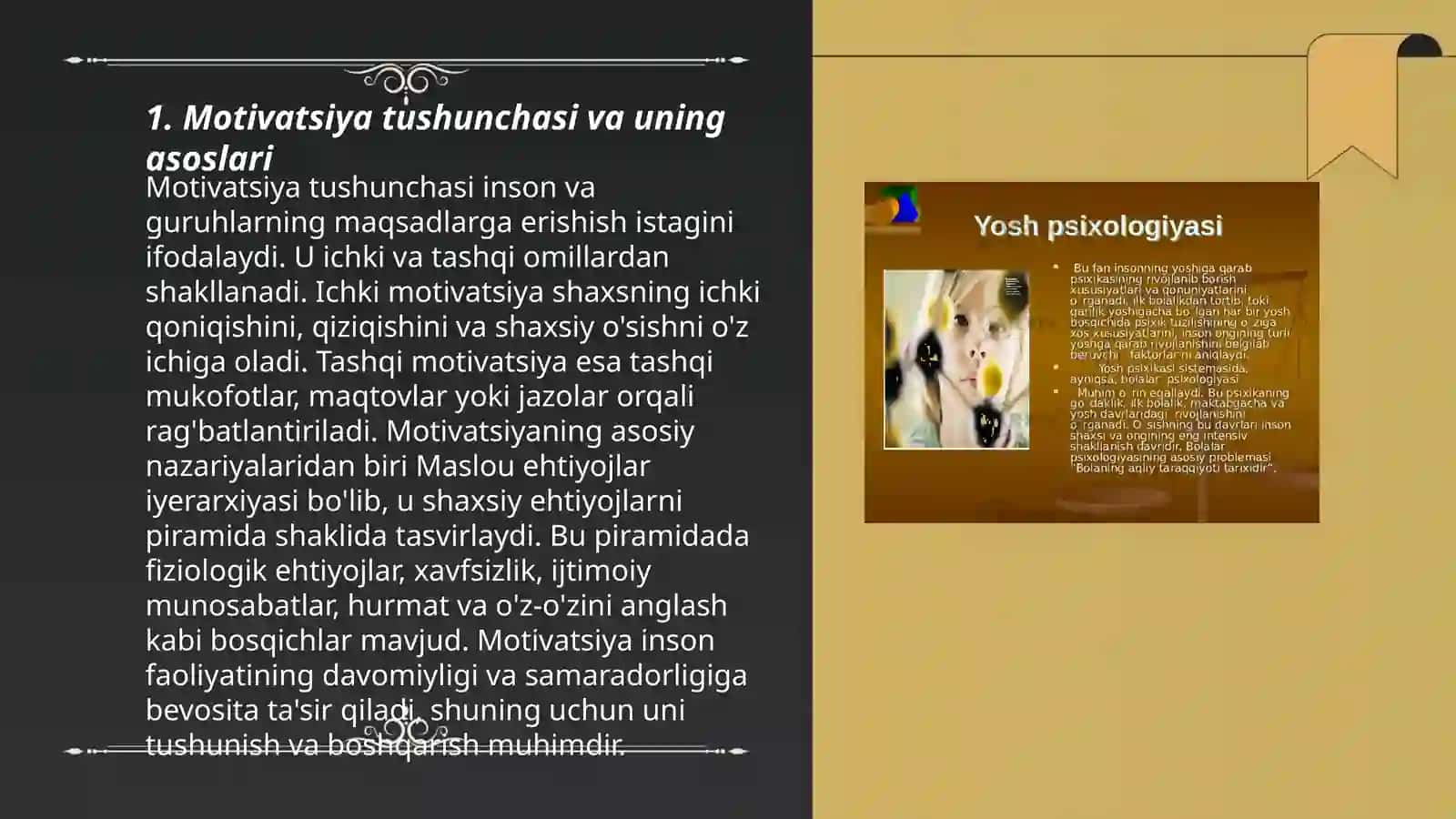 Xorij psixologiyasida motiv va motivatsiya muammosi 3