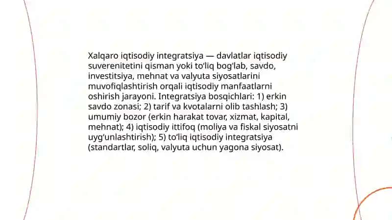 Xalqaro iqtisodiy integratsiya va xalgaro valyuta munosabatlari 3