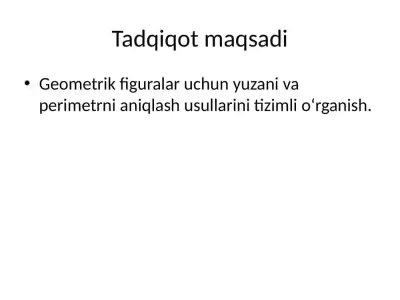 Geometrik figuralar yuzi va perimetri 3