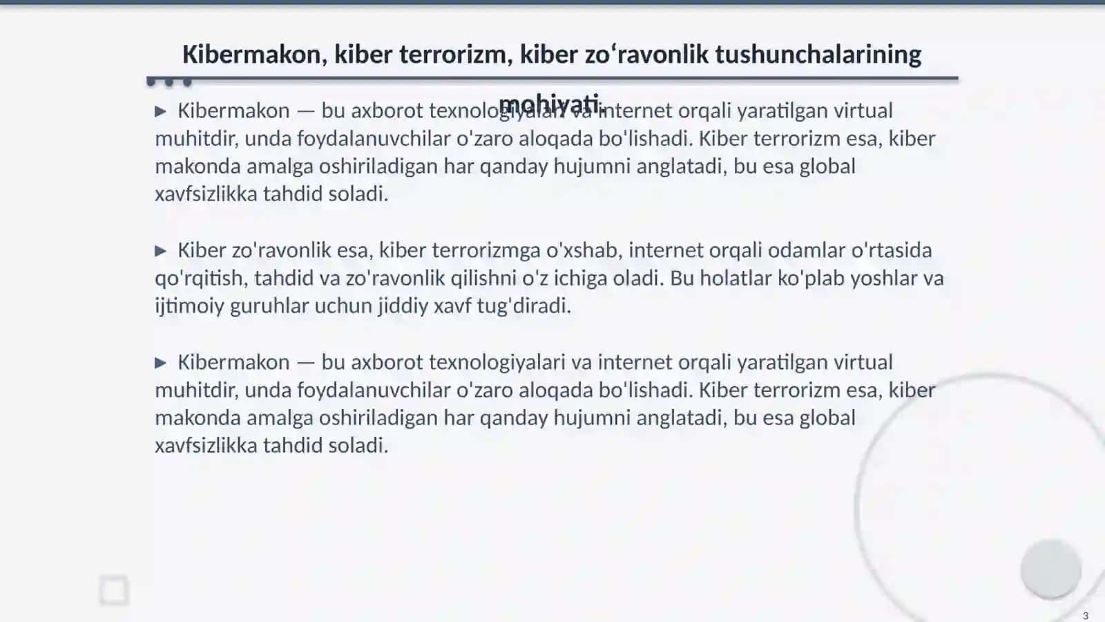 Kibermakonda diniy e'tiqod targʻibotining ijtimoiy xavfi 3