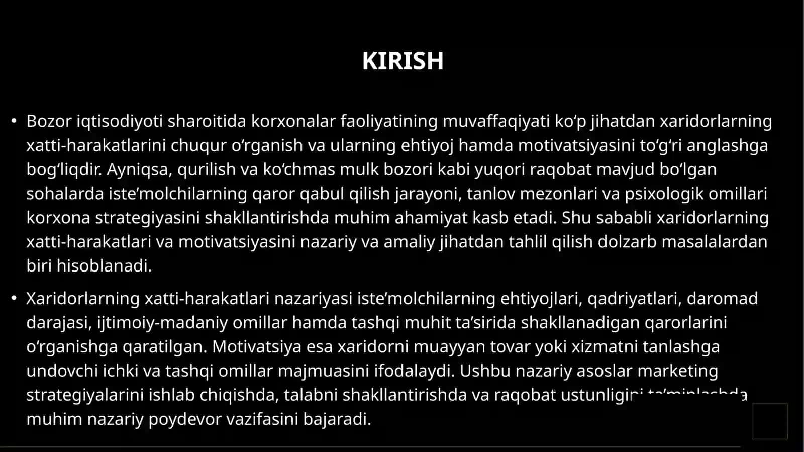 TOVAR VA XIZMATLARNING RAQOBATDOSHLIGINI BAHOLASH USULLARI 3