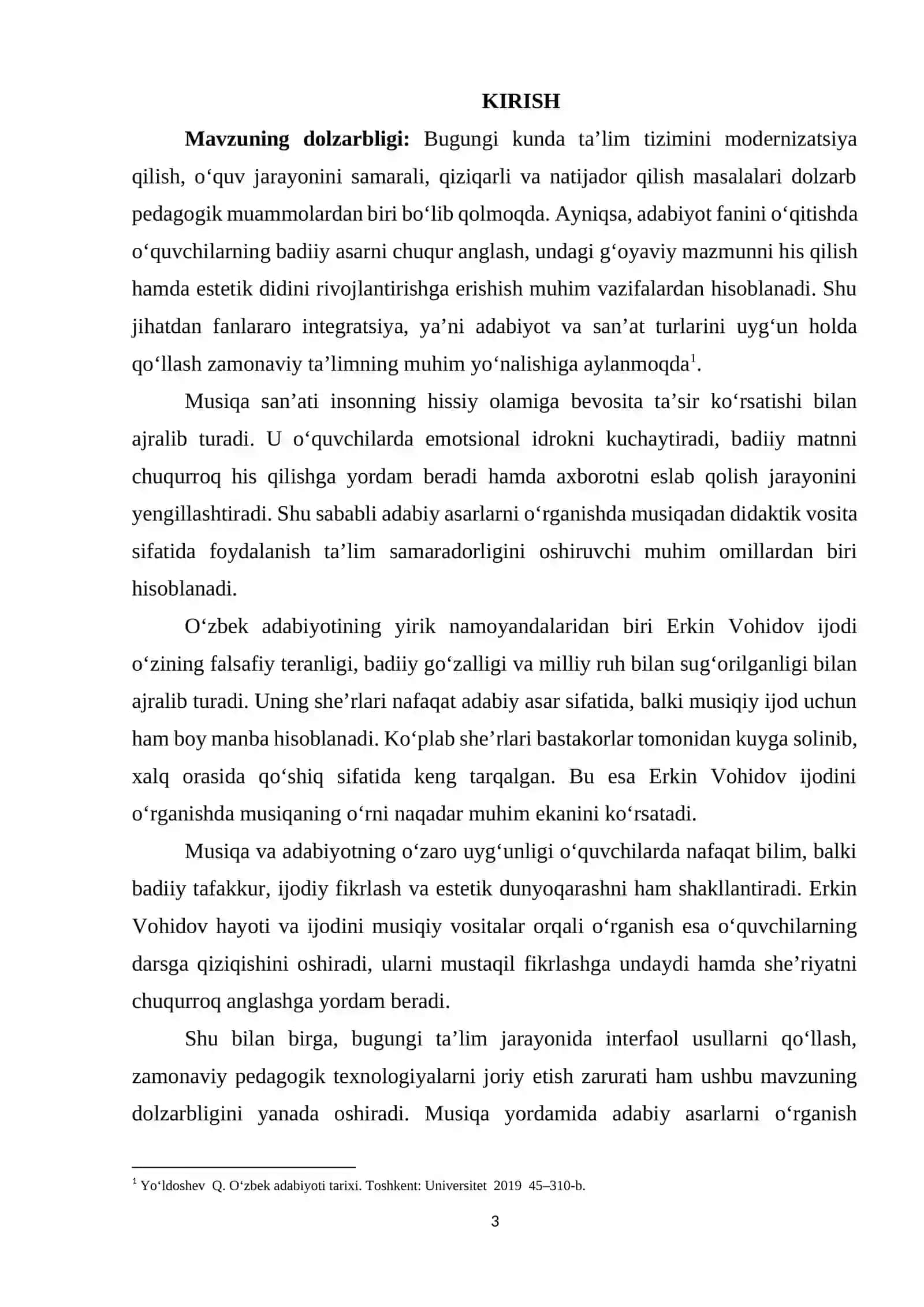 ERKIN VOHIDOV HAYOTI VA IJODINI O’RGANISHDA MUSIQADAN FOYDALANISH 3