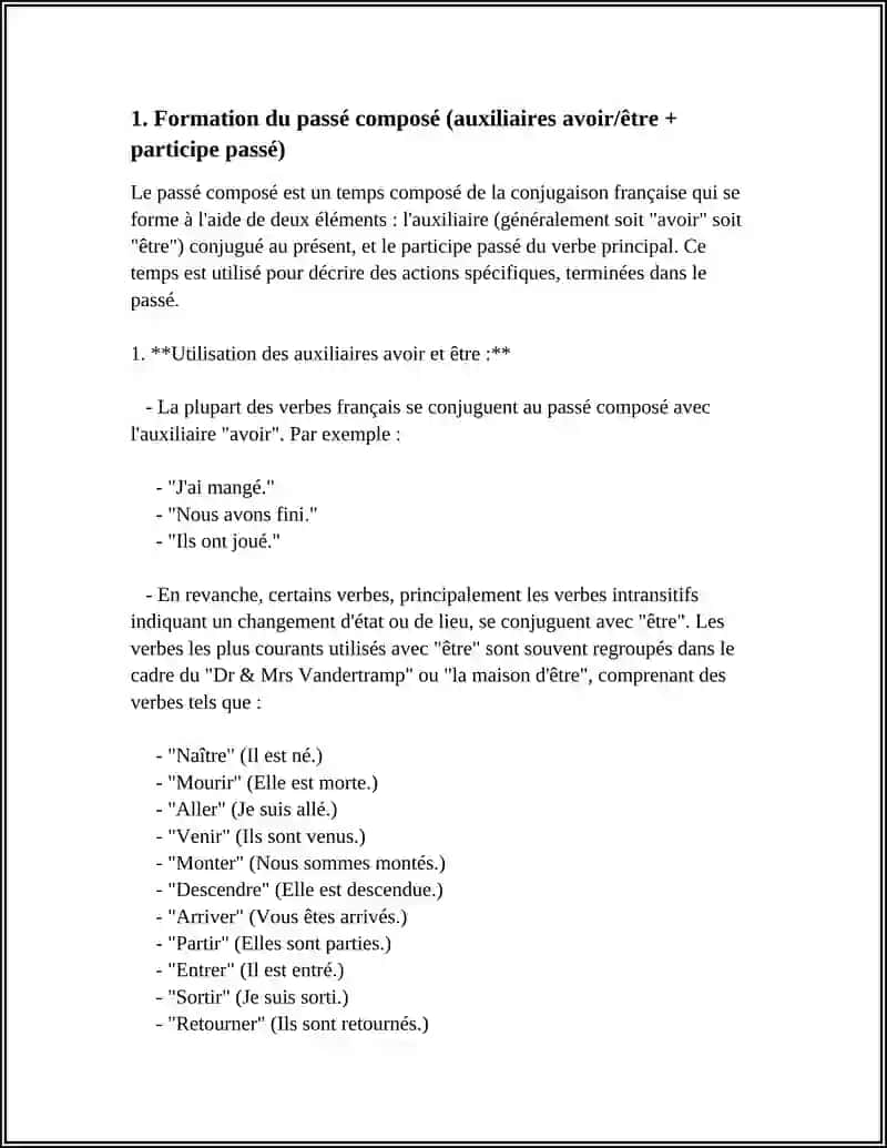 PASSÉ COMPOSÉ ET IʼIMPARFAIT 3