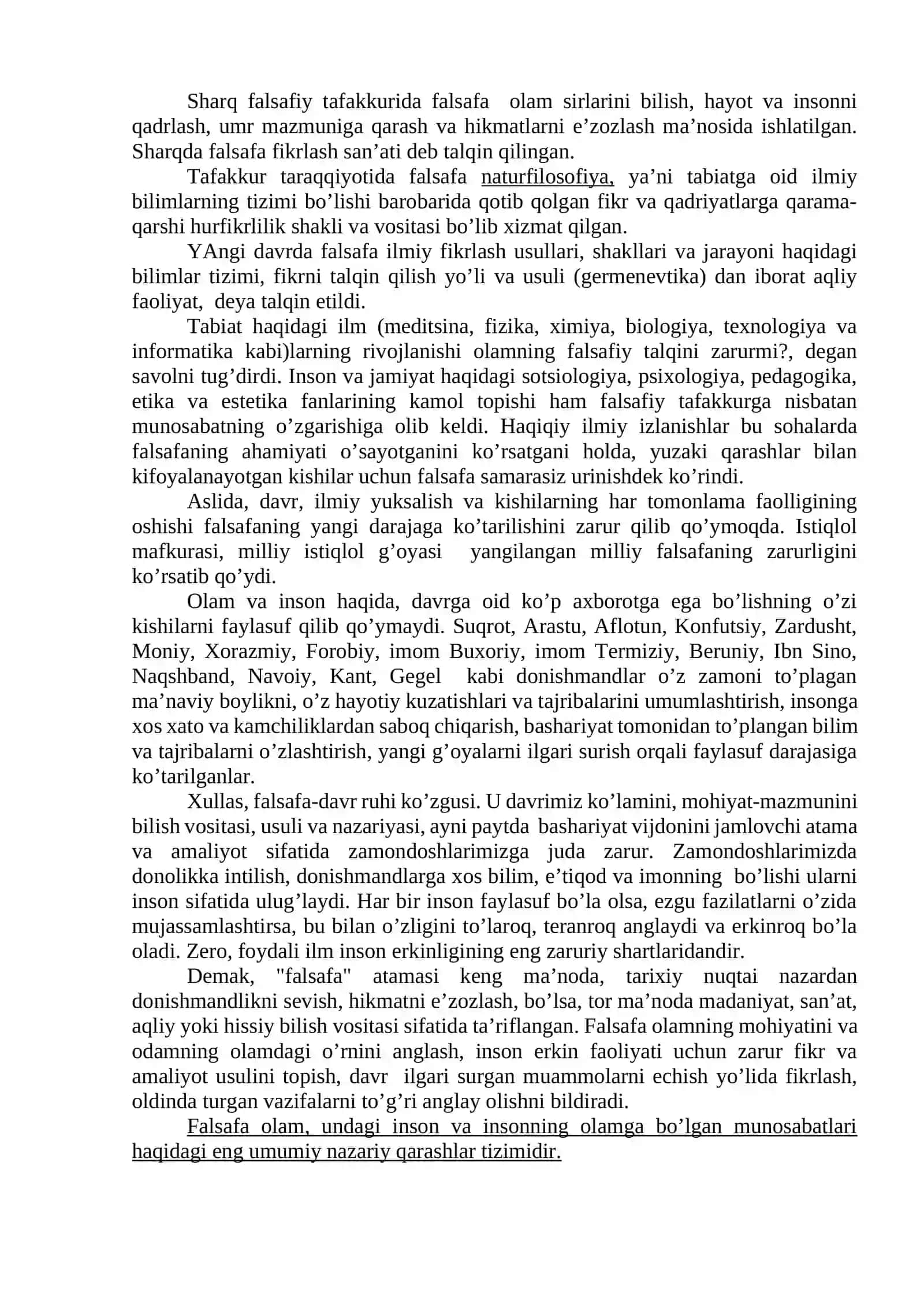 FALSAFA FANINING ASOSIY MAQSADI VA BO’LG’USI PEDAGOGLARDA       O’QITILISHINING NAZARIY-AMALIY AHAMIYATI 3