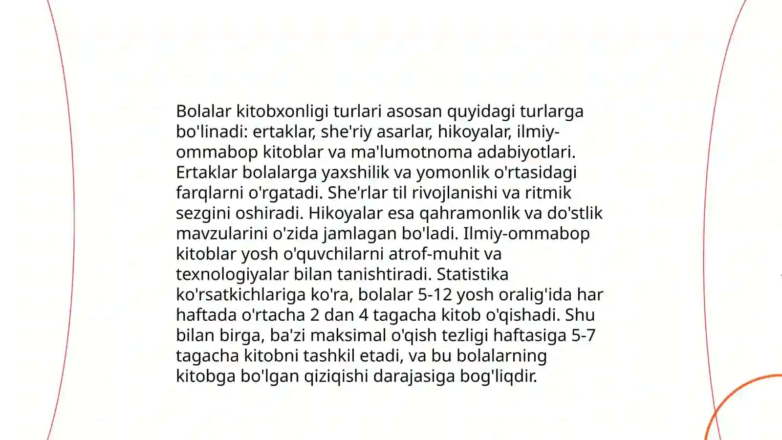 Bolalar kitobxonligining o'ziga xos jihatlari 3