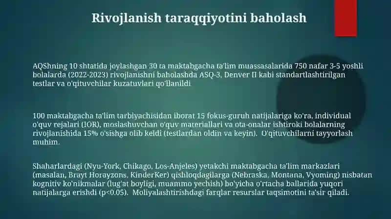 Maktabgacha taʼlim tashkilotlarida rivojlantiruvchi markazlarga rahbarlik qilish 3