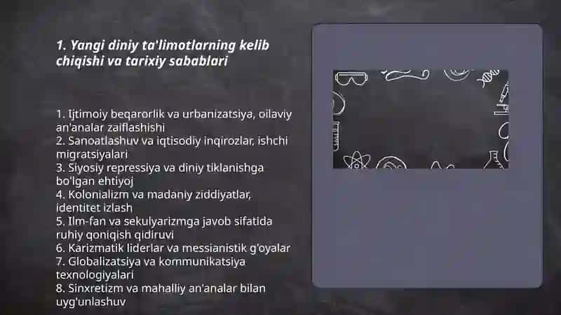 Yangi diniy ta’limotlar va sektalar 211-DI 3