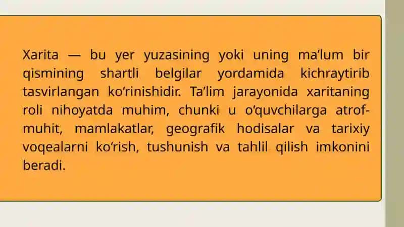 Boshlang'ich ta'lim tabiiy fanlari darslarida xaritalar bilan ishlashni o'rganish 3