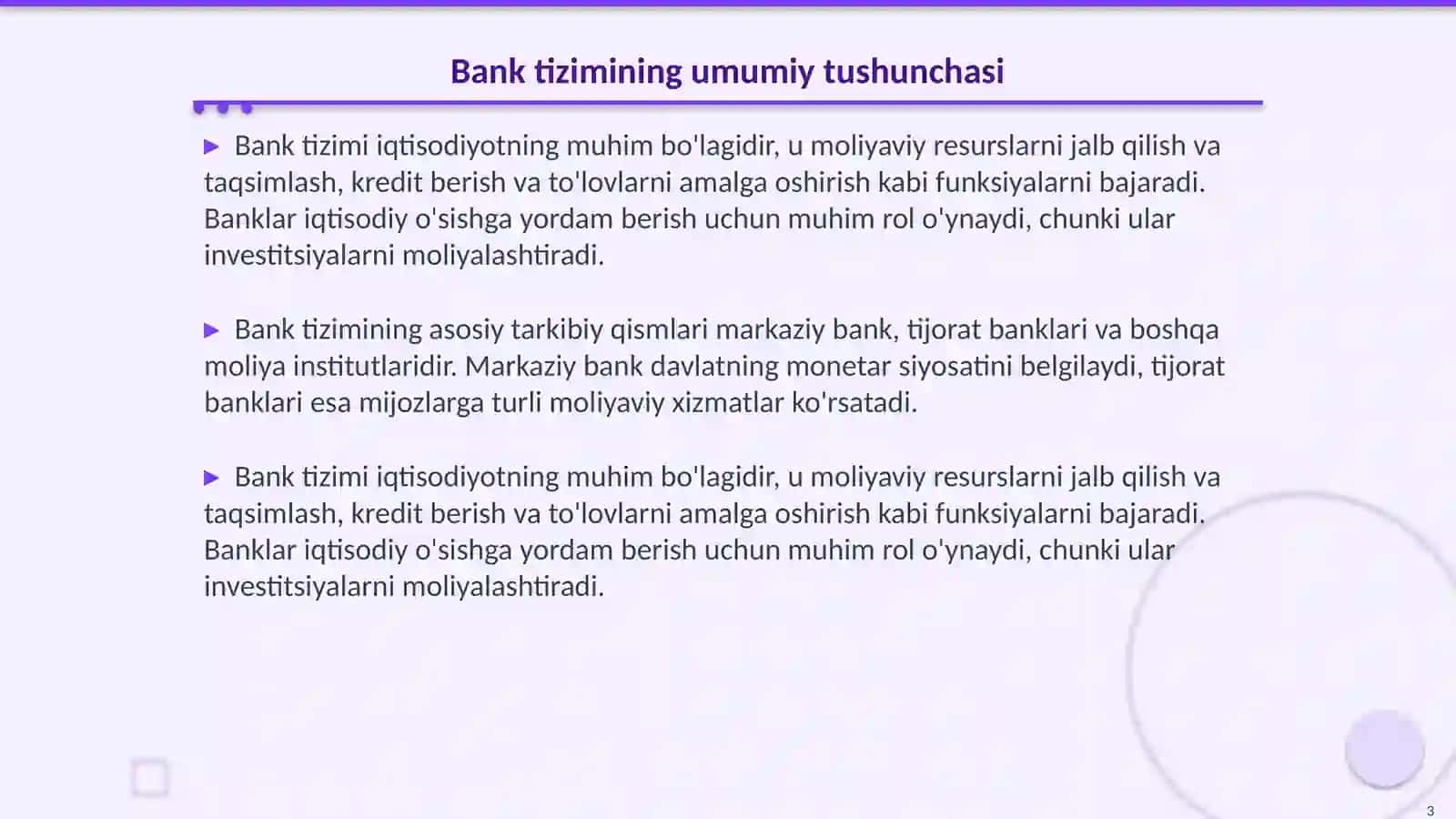 Ozbekiston respublikasida bank tizimi Va uning tarkibi 3