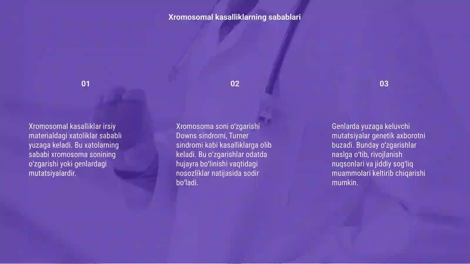 Odamlar xromosoma va genom kasalliklari 3