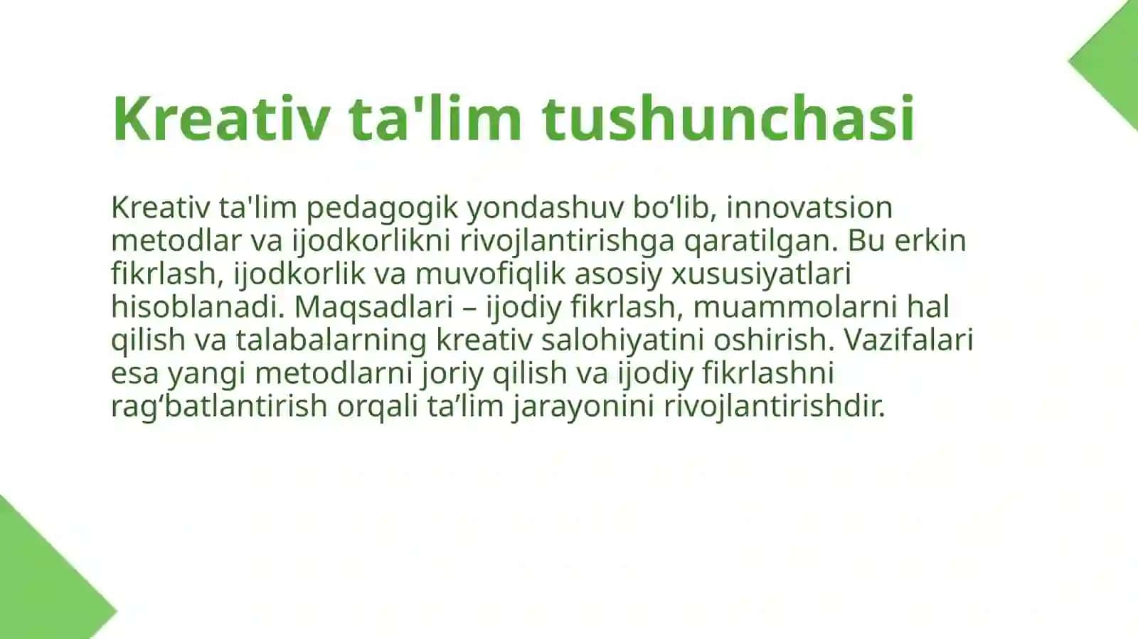 Pedagogik kreativlik 3