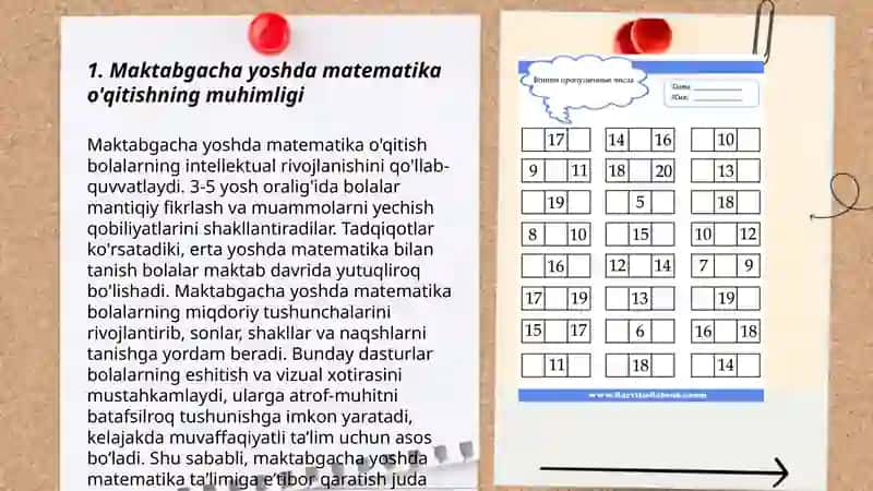 Maktabgacha yoshdagi bolalarda matematik tushunchalarni shakllantirishning zamonaviy tehnologiyalari 3