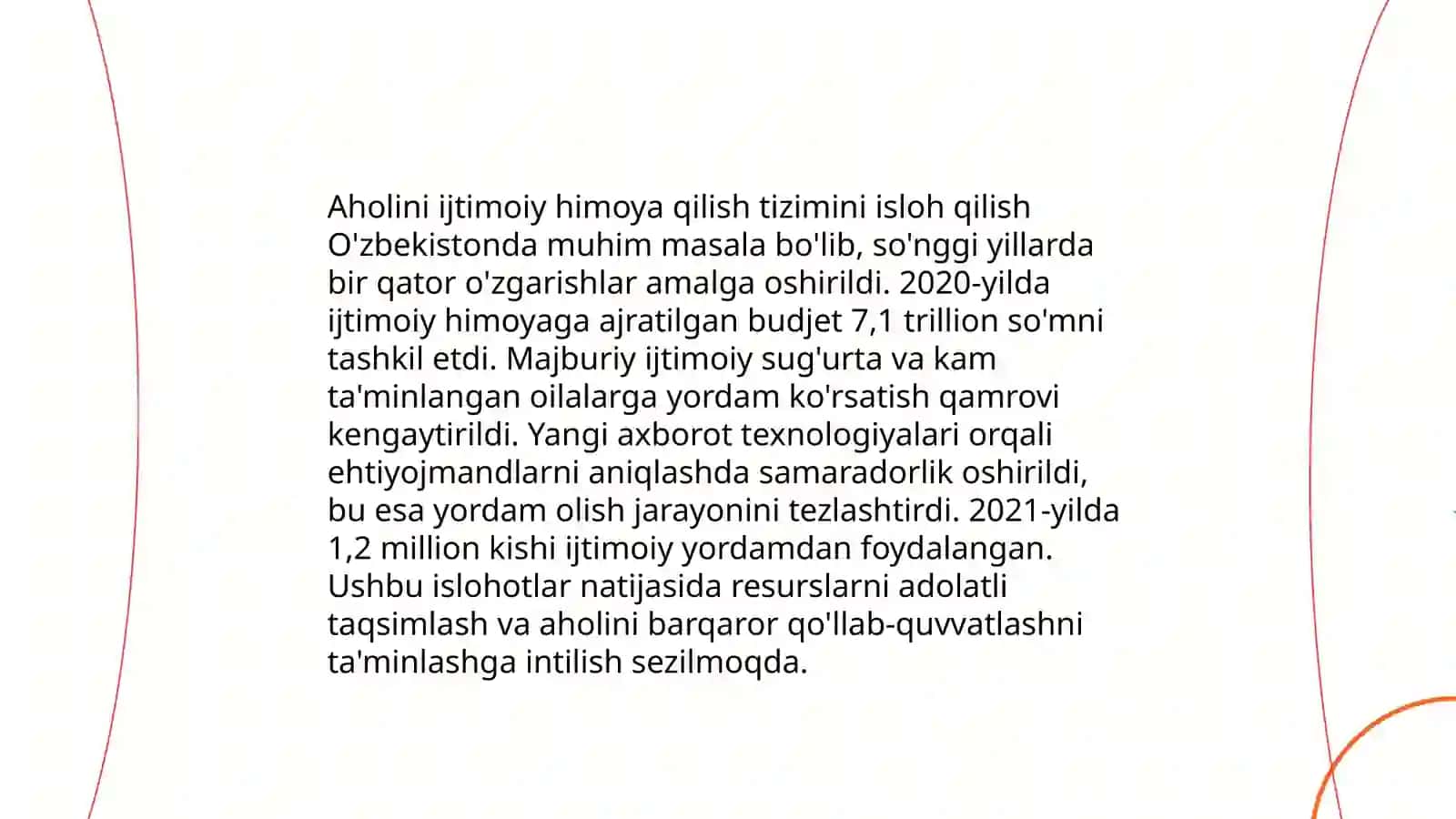 Aholini ijtimoiy himoya qilish borasida islohotlar 3