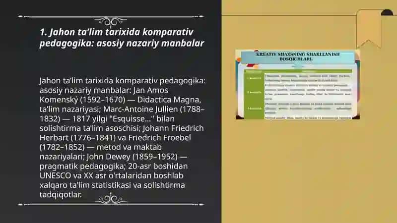 Jahon mamlakatlarida kompravistik pedagogik izlanishlarning ilmiy nazariy manbalari 3