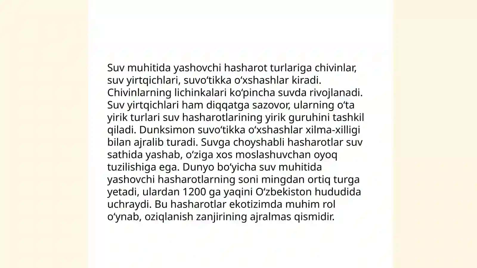 Suv muhitida yashovchi hasharotlar 3