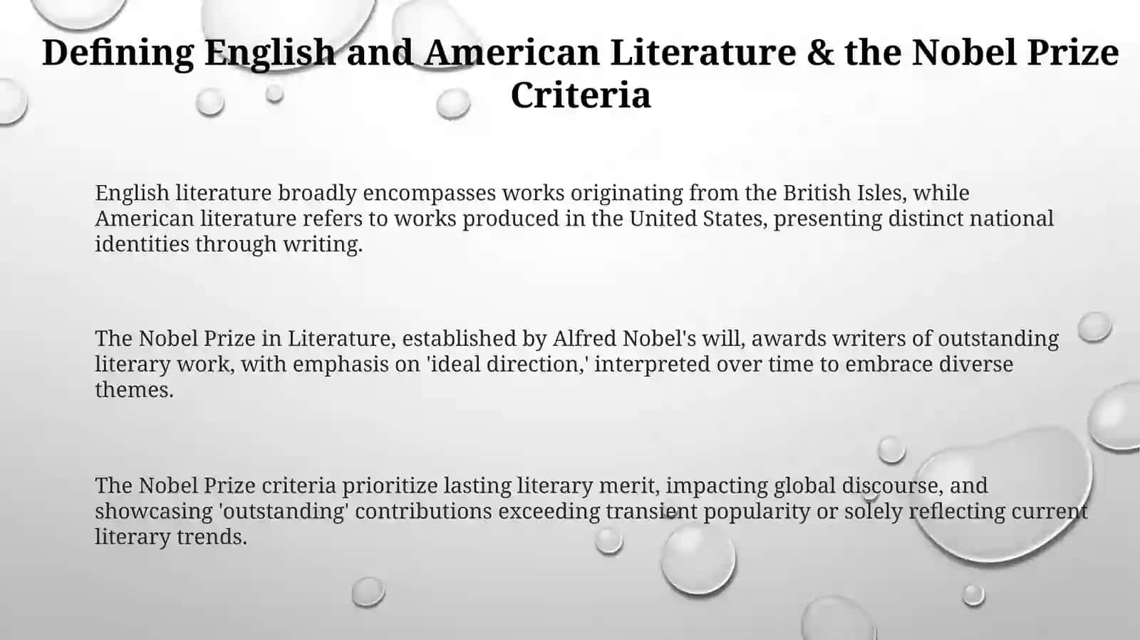Nobel Prize winners in English and American literature 3