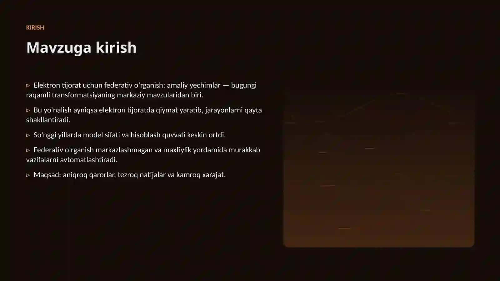 Elektron tijorat uchun federativ oʻrganish: amaliy yechimlar 3