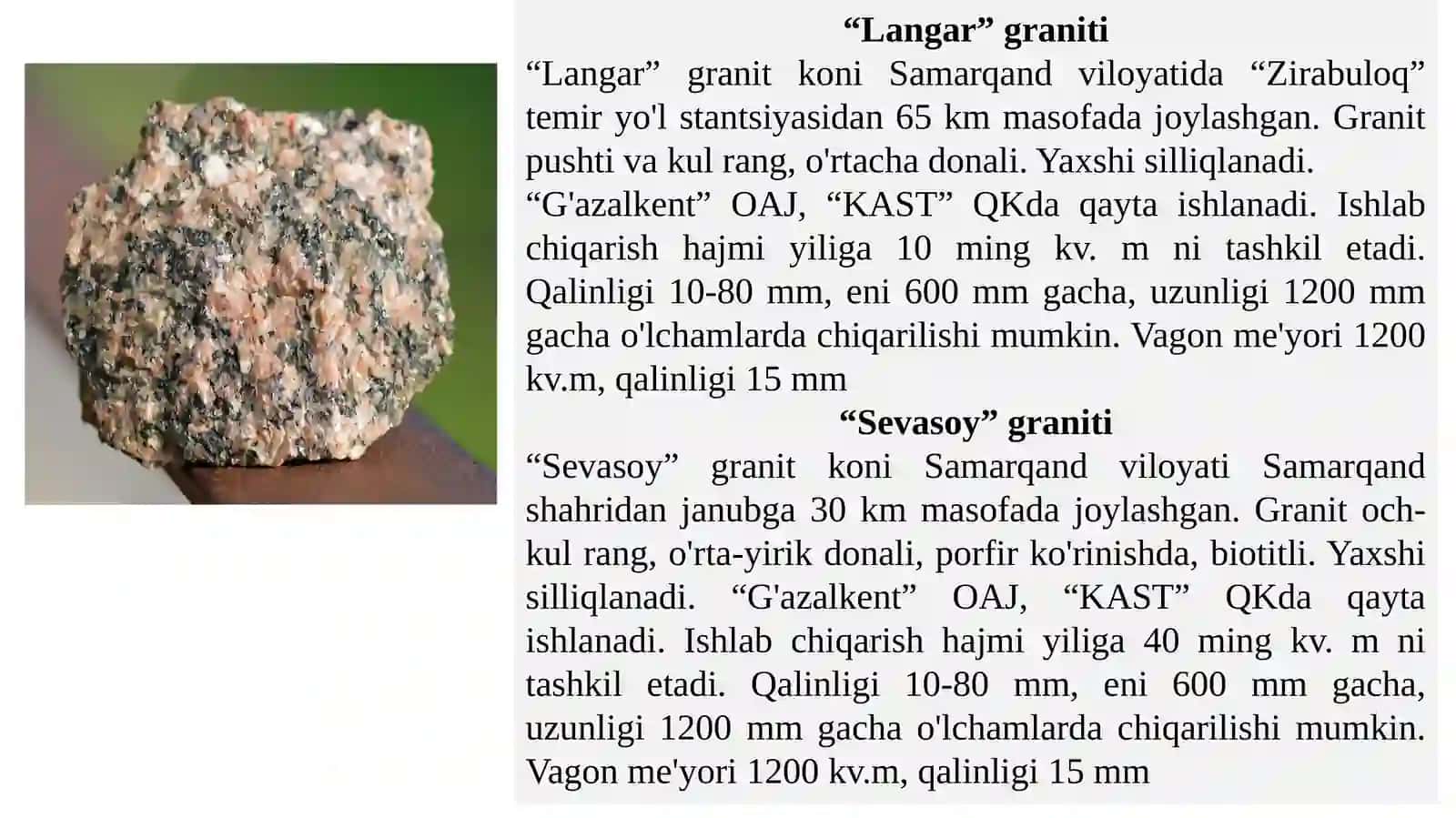 11-mavzu.Dekorativ toshlar asosiy jinslarining tavsiflari 3