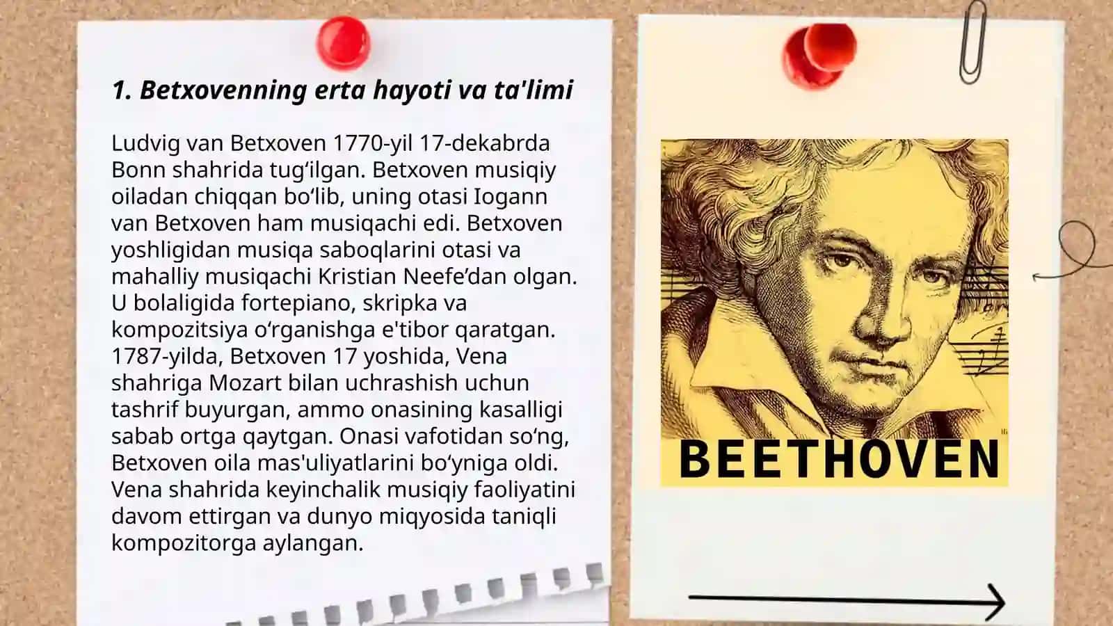 Betxovenning erta hayoti va ta'limi 3