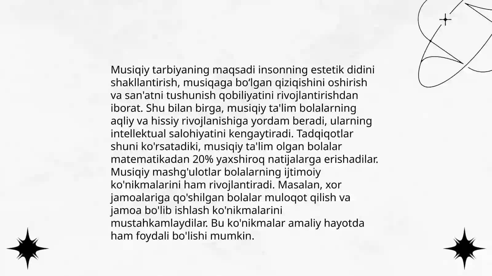 Musiqiy tarbiyaning maqsadi va vazifalari 3