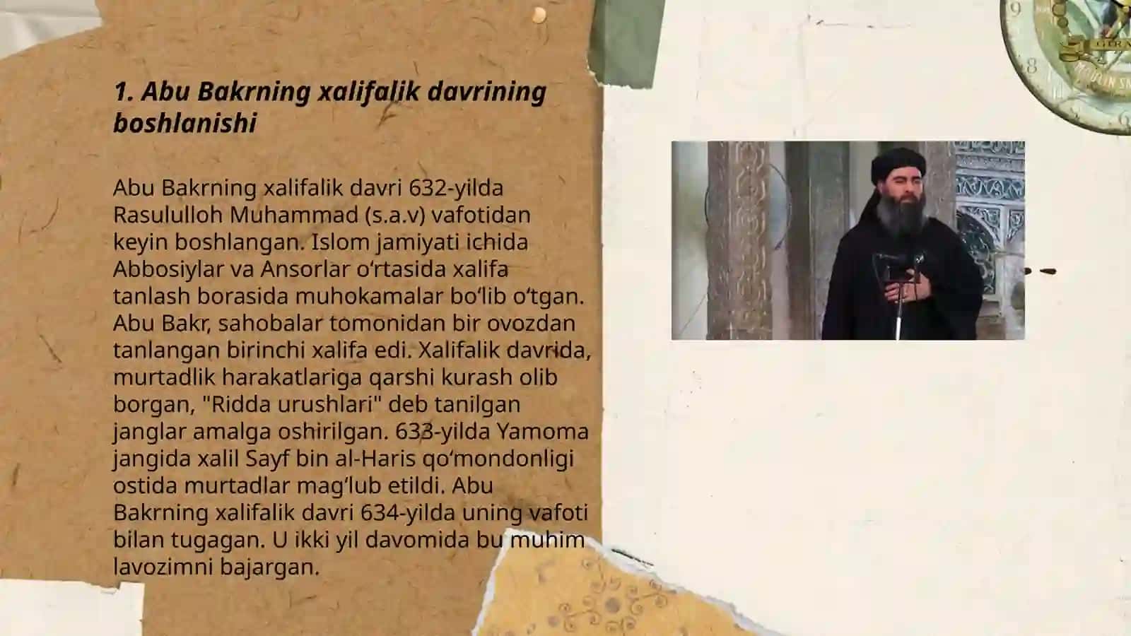 Abu Bakrning xalifalik davri 3