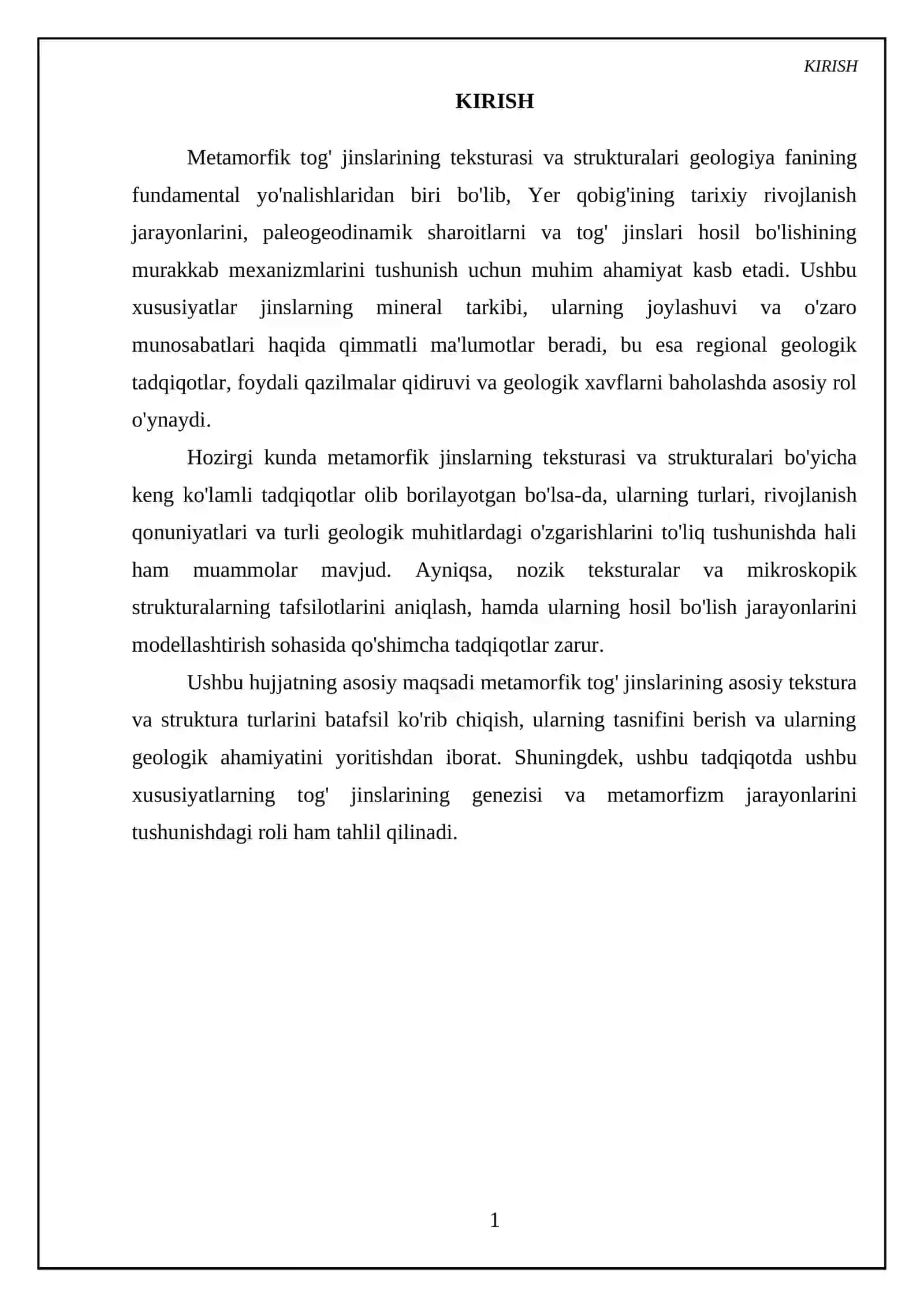 Metomorfik togʻ jinslari tekusturasi va strukturalari 3