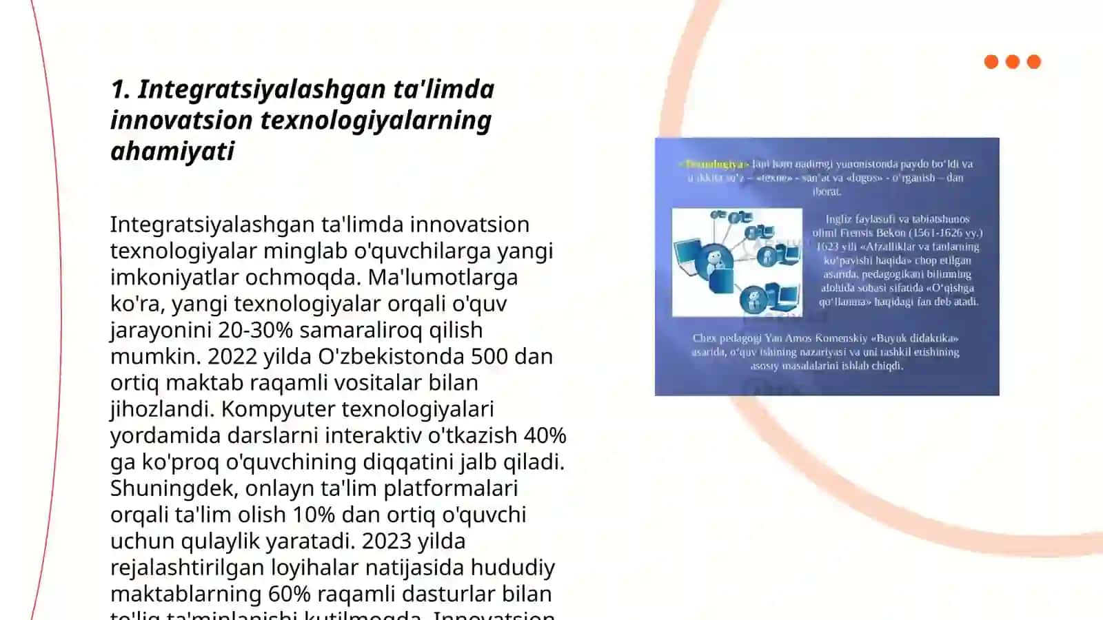 Innovatsion ta'lim texnalogiyalari asosida integratsiyalashgan dars ishlanmalarini ishlab chiqish va tashkil qilish 3