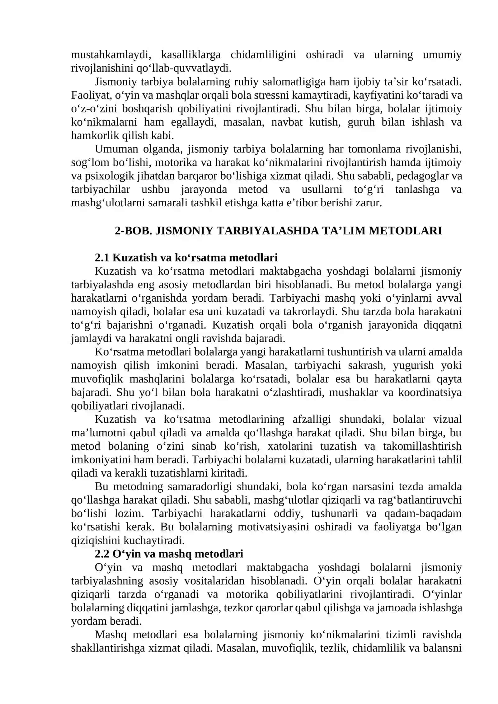 Maktabgacha yoshdagi bolalarni jismoniy tarbiyalashda ta'lim metodlari va usullari bilan tanishtirish 3