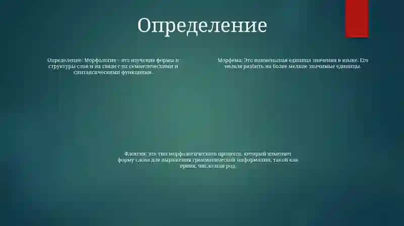 Морфология 3