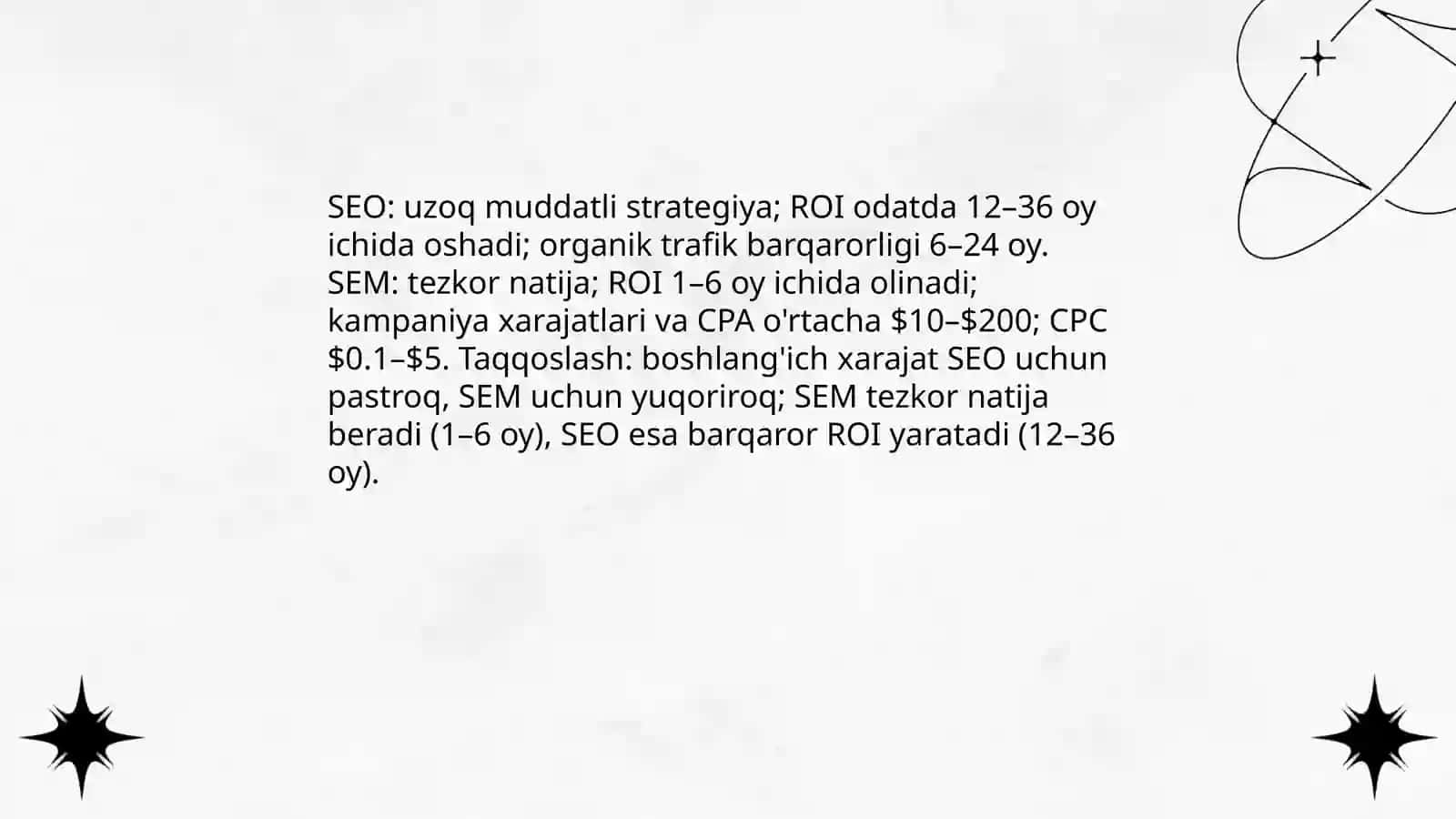 SEO va SEM strategiyalarining samaradorligi 3