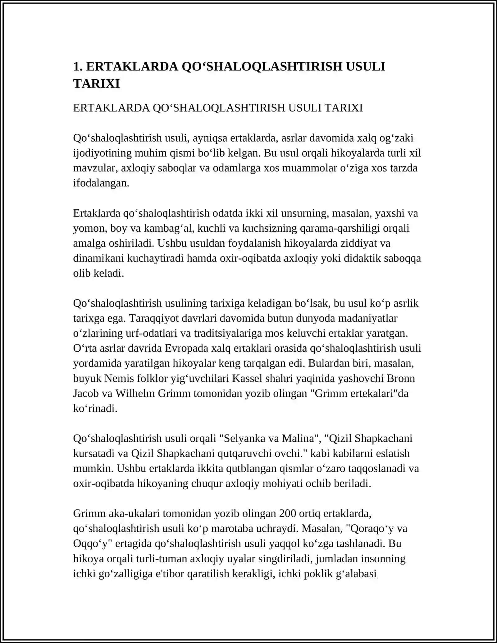 ERTAKLARDA QOʻSHALOQLASHTIRISH USULI TARIXI 3