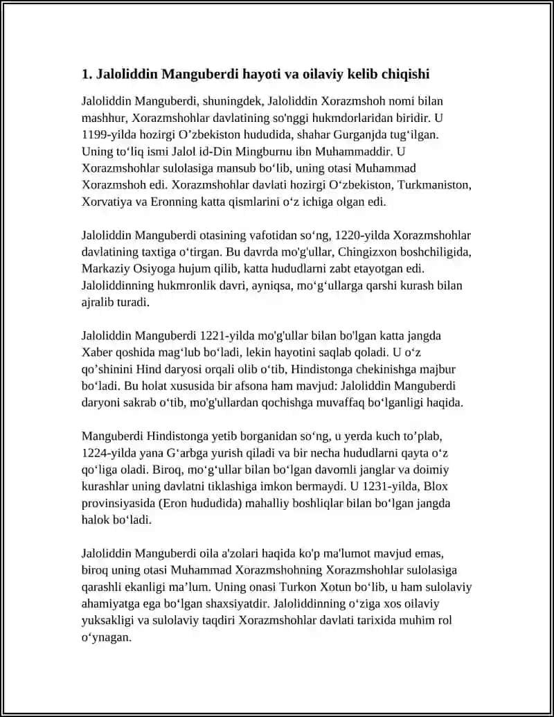 JALOLIDDIN MANGUBERDI VATAN HIMOYACHISI 3