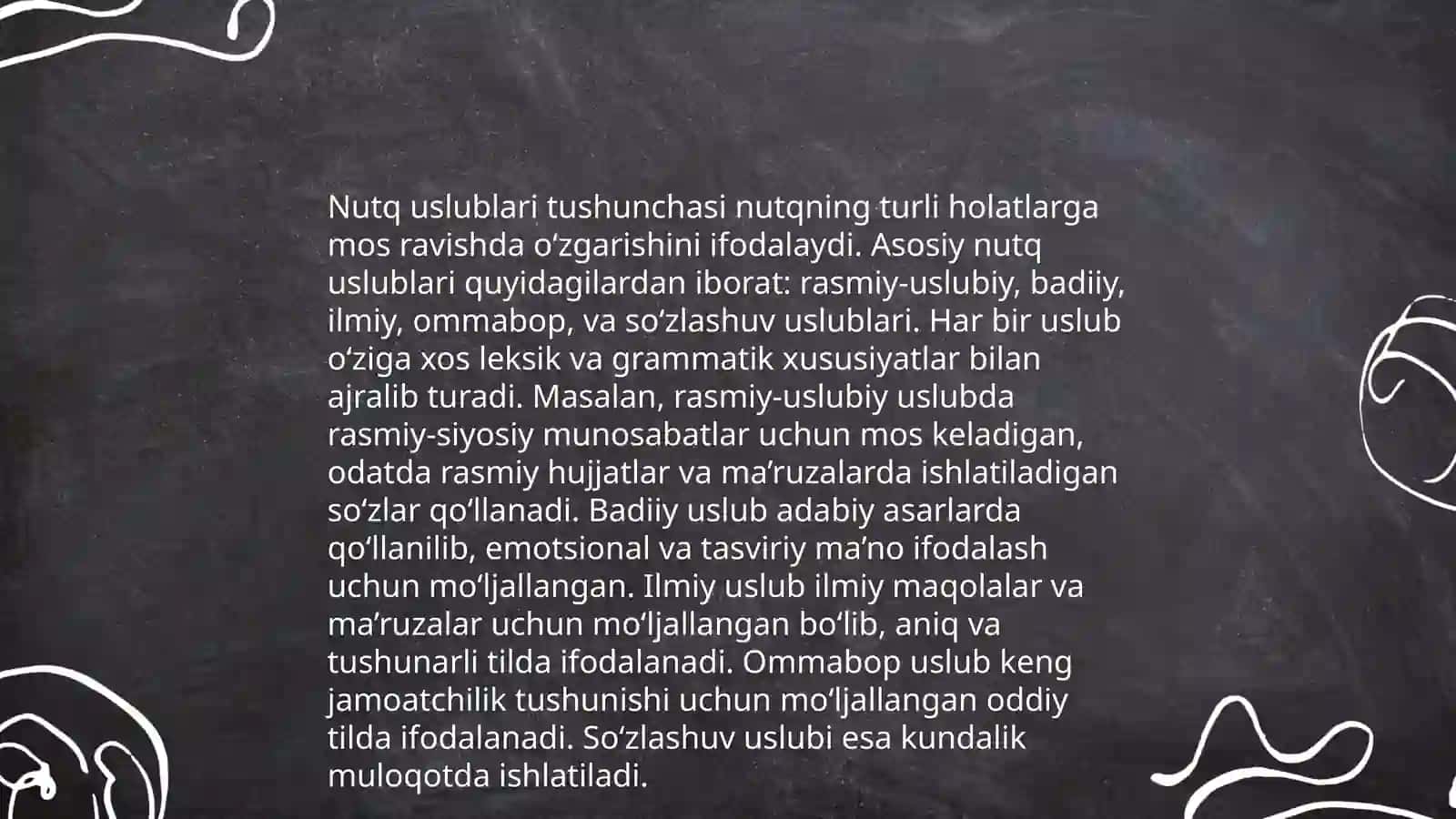 Nutqning uslubiy shakllari va xususiyatlari 3
