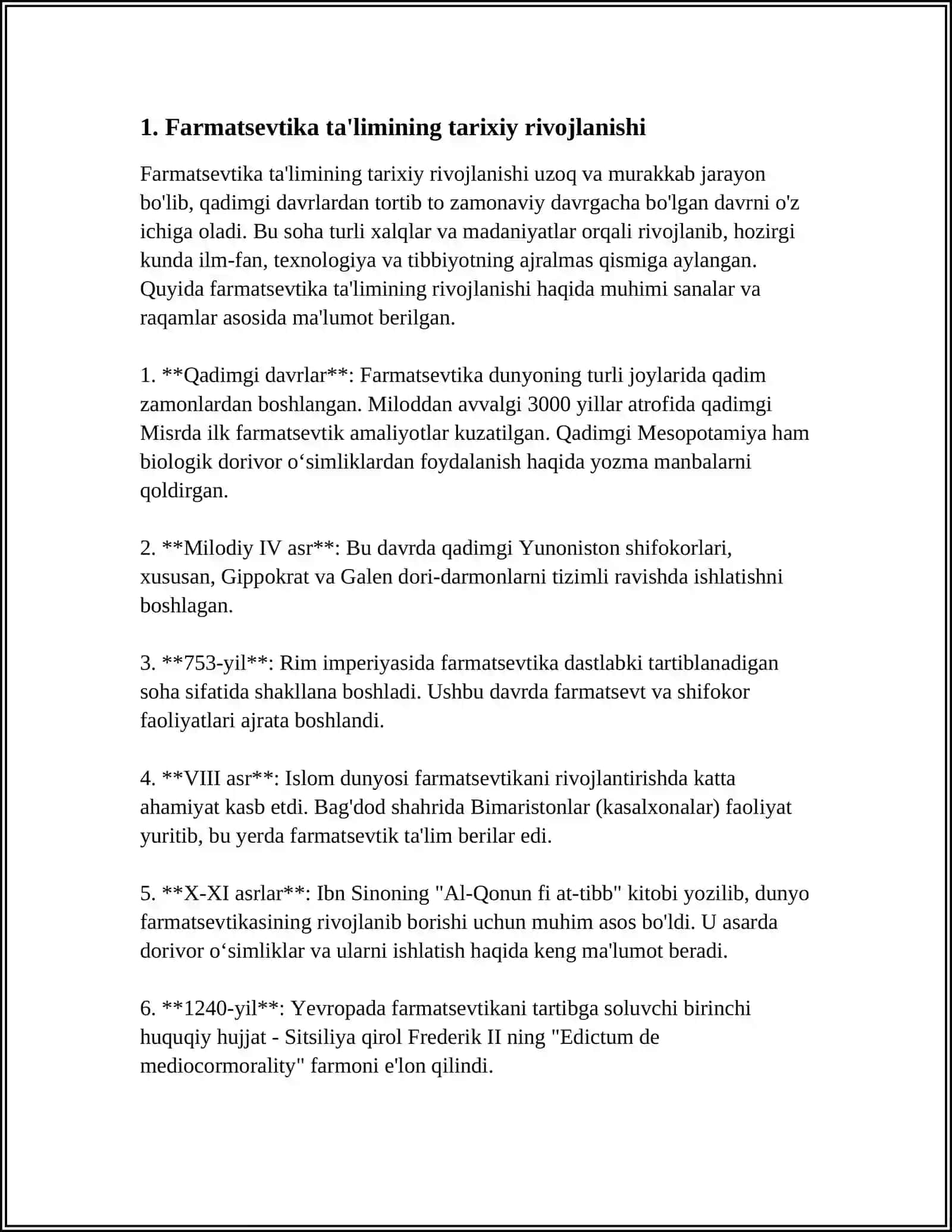 Farmatsevtika ta'limining rivojlanishi 3