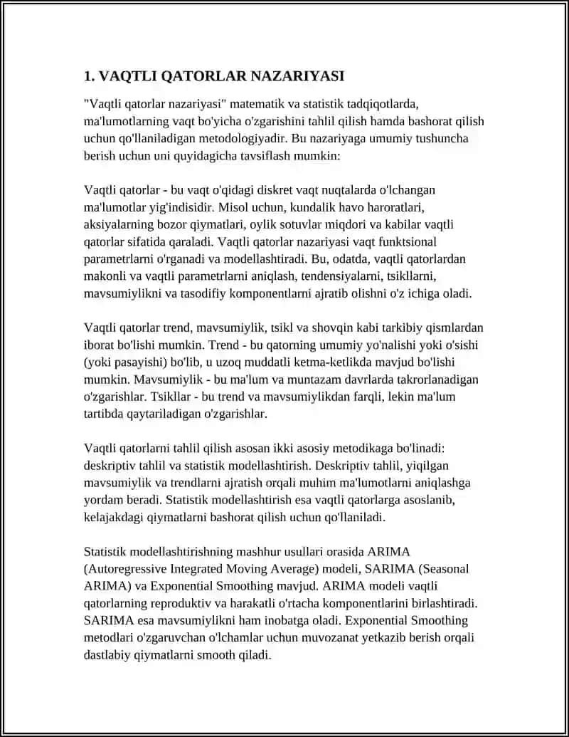 VAQTLI QATOR DARAJALARINING AVTOKORRELYATSIYASI 3