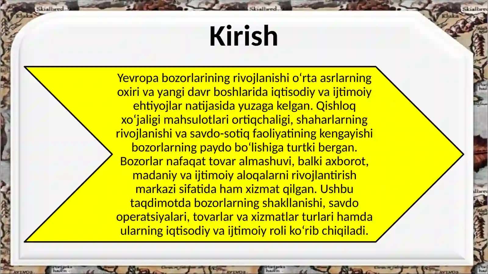 Yevropabozorlarining yuzaga kelishi va ulardagi operatsiyalar 3