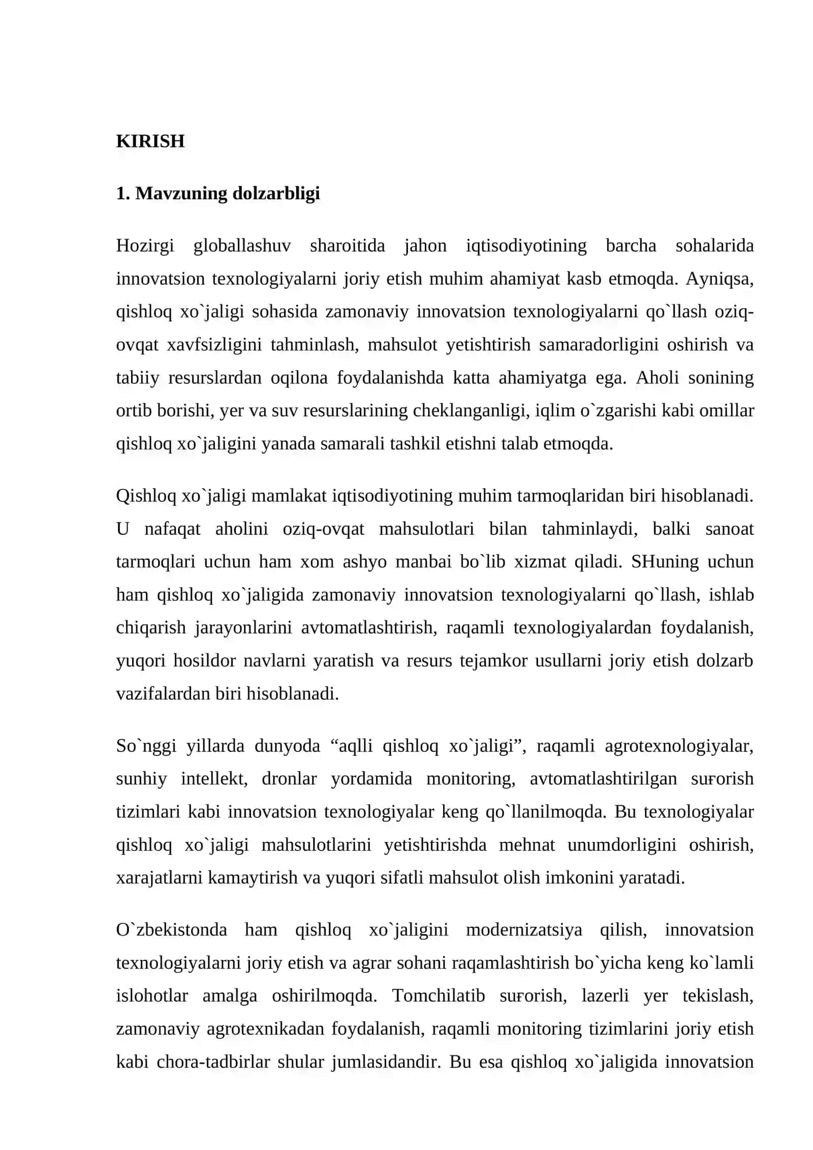 Qishloq xo`jaligida innovatsion texnologiyalarni qo`llash 3