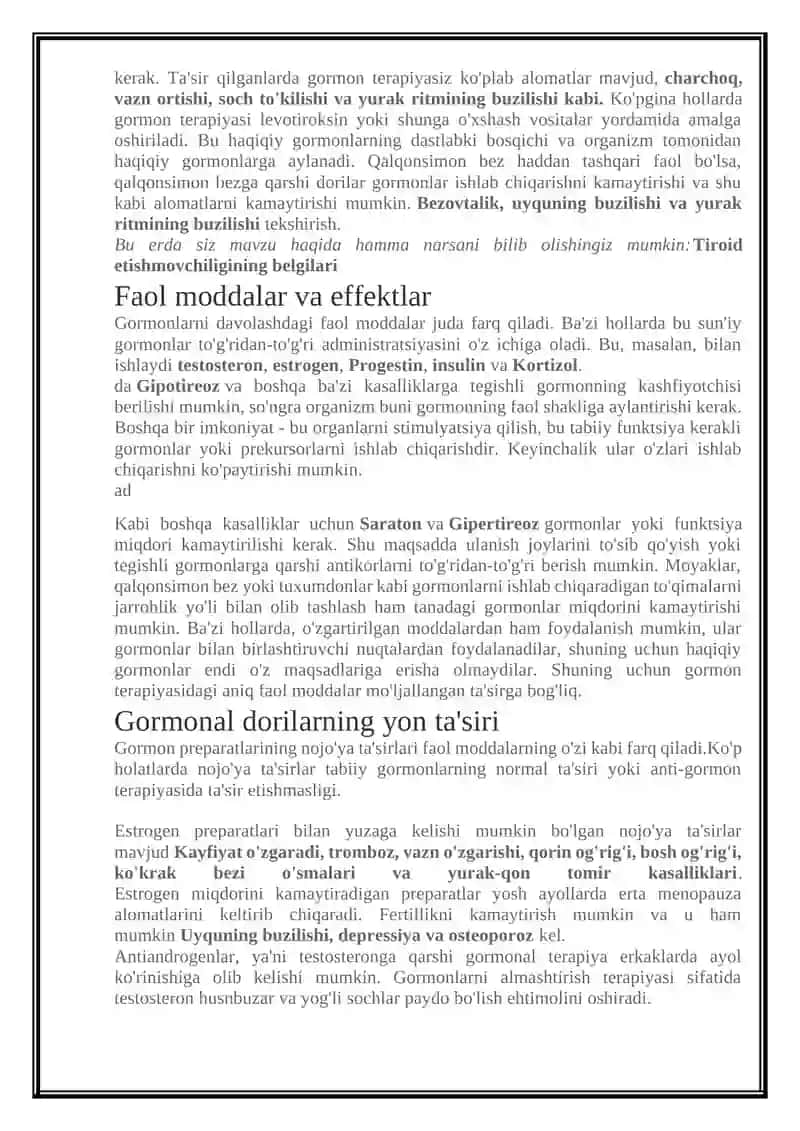 Gormon preparatlari haqida 3