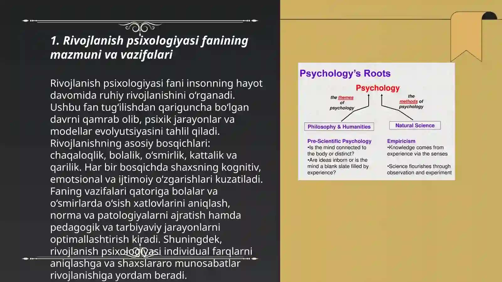 Rivojlanish psixologiyasi fani predmeti metodlari 3