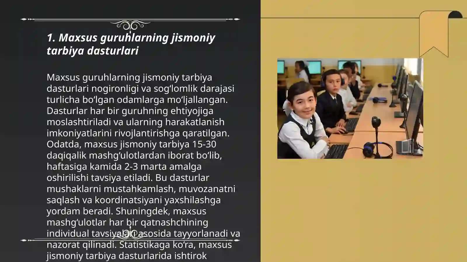 Maxsus guruhlari bilan jismoniy tarbiya 3