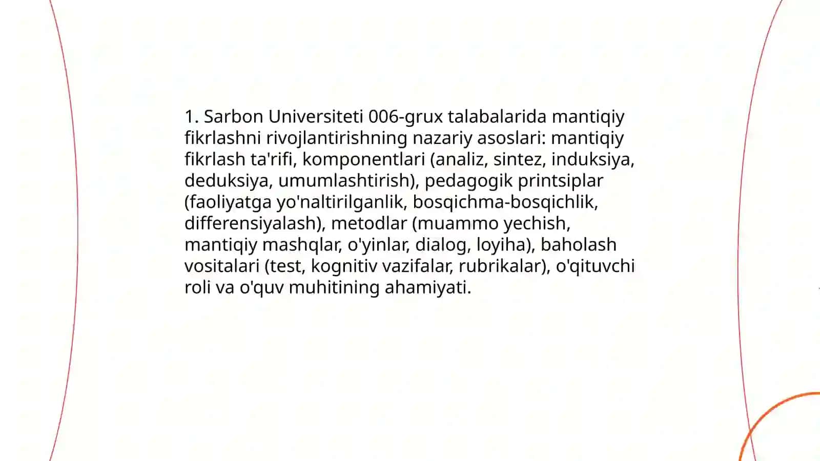 Mantiqiy fikrlashning rivojlantirish usullari 3