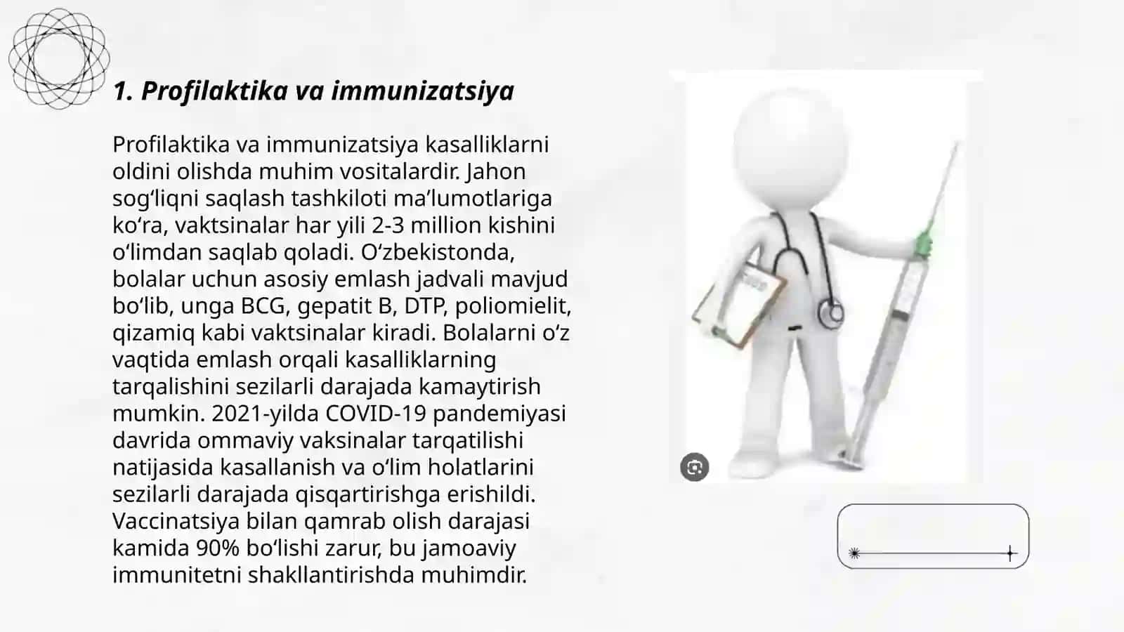 Profilaktika va immunizatsiya 3
